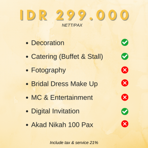 paket pernikahan gold granada